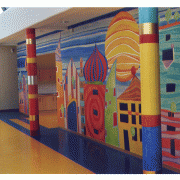 Wandbild Kindergarten